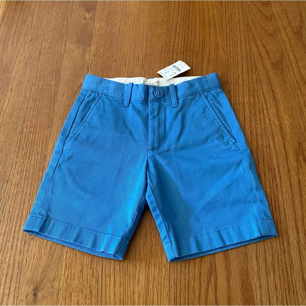 Crewcuts Blue Shorts and Seersucker Striped Shirt Matching Set - Picture 6 of 9